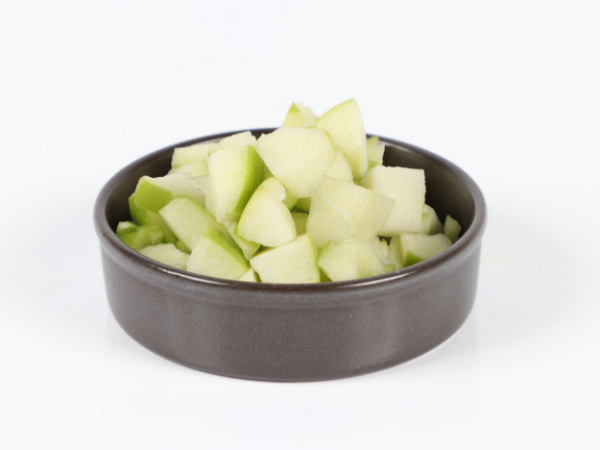 Mynd Epli græn með hýði teningar 20mm KG