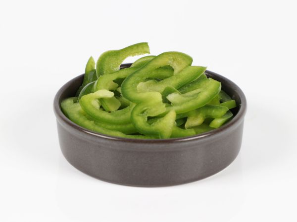 Mynd Paprika græn sneidd KG