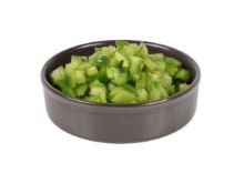 Mynd Paprika græn teningar 10mm KG