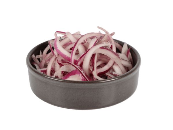 Mynd Rauðlaukur strimlaður KG