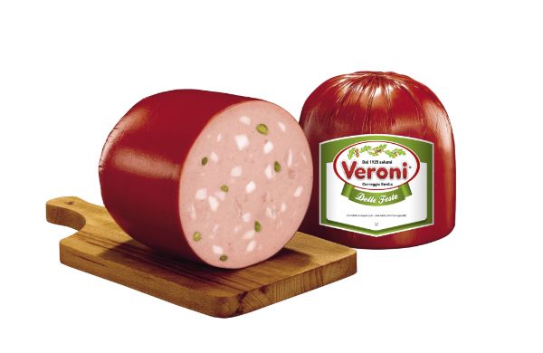 Mynd Mortadella "delle feste" með pistasíum (Veroni)